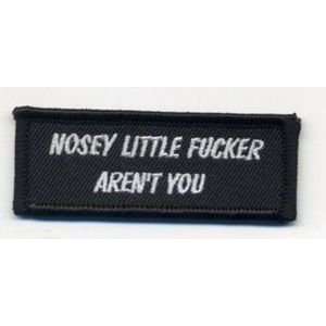   You SEW ON IRON ON FUNNY Embroidered Biker NEW Patch 