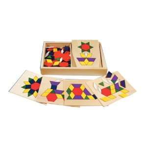   LEARNING ADVANTAGE WOODEN PATTERN MATCHING SHAPES Toys & Games