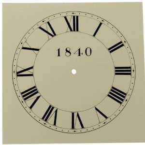    Dial, Shaker Style, 11 x 11, Time Ring, 9 1/2