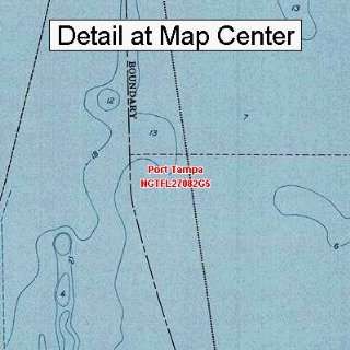   Topographic Quadrangle Map   Port Tampa, Florida (Folded/Waterproof