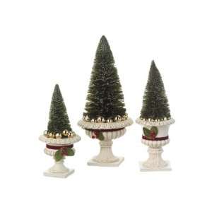  Tiered Evergreen Trees in Resin Bases