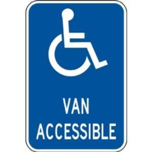 Van Accessible 18x12 (.080 Reflective Aluminum)  