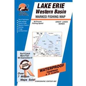Lake Erie Bass Islands Area  Maps By Fishing Hot Spots  