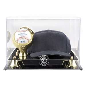    Acrylic Cap and Baseball Expos Logo Display Case