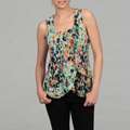 Calvin Klein Womens Fragmented Floral Top Was $43.99 
