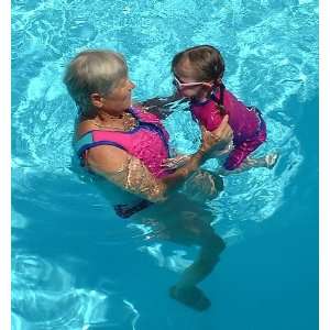   with adjustable buoyancy, Pink & Turquoise, Large Adult 40 44 Baby