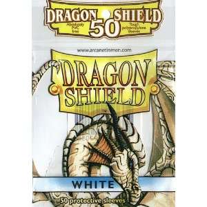  Dragon Shield Standard Deck Sleeves White 50 Count Toys & Games
