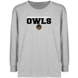  Kennesaw State Owls Youth Ash University Name Long Sleeve 