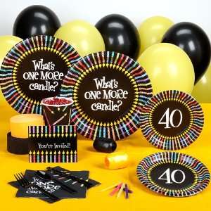 Lets Party By HALLMARK One More Candle 40 Birthday Standard Party Pack