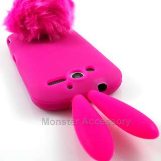 Pink Bunny Soft Skin Gel Silicone Case Cover For HTC myTouch 4G  