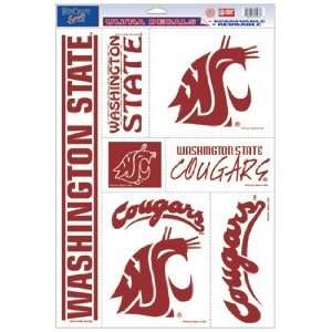  Washington State Cougars Static Cling Decal Sheet *SALE 