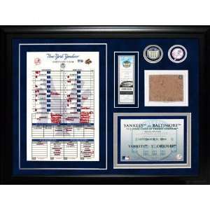   Yankees Final Game Ticket Collage Package B with Commemorative Ticket