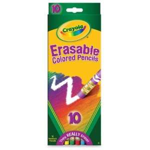  Crayola Pencils Erasable Assorted Colors, 10 count (3 Pack 