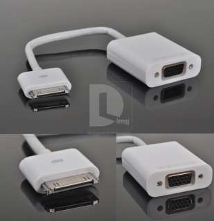 Dock Connector to VGA Adapter for Apple iPad 2 iPhone 4 4S iPod Touch 