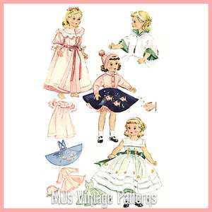   Dress Doll Clothes Pattern ~ 18 Sweet Sue, Miss Revlon, Toni  
