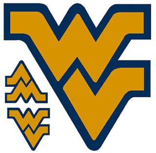 3pc ncaa west virginia wvu wall accents mural stickers free economy 