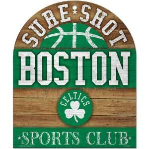 Celtics Sports Club Wood Sign 