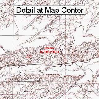 USGS Topographic Quadrangle Map   Oreana, Idaho (Folded/Waterproof 