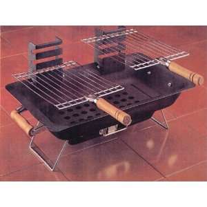   10 X 17 Steel Hibachi with Chrome Plated Grill Patio, Lawn & Garden