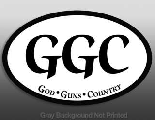 God Guns & Country Sticker  nra gun decals GCC decal us  