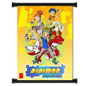  Digimon Season 3 Cartoon Group Fabric Wall Scroll Poster 