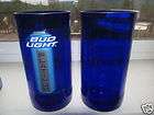   Blue Bud Light Platinum Beer Bottle Glasses 8oz Your Choice Set Of 2