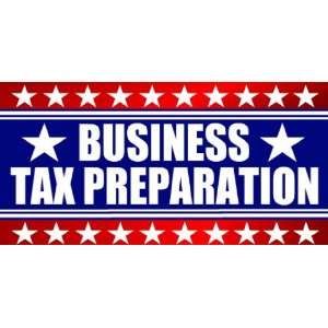   Banner   Business Tax Preparation Red Blue White 