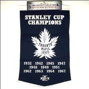   MAPLE LEAFS WOOL STANLEY CUP CHAMPIONS BANNER