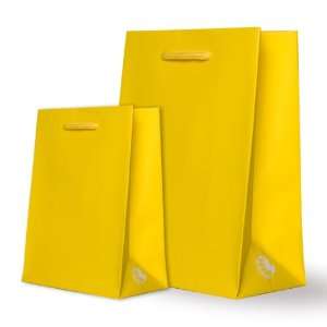  Small Gift Bag Yellow Linen (5 pack)