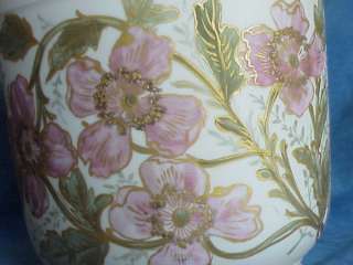 HUGE Antique Haviland Limoges CFH GDM Rose Cache Pot Jardenier Vase 