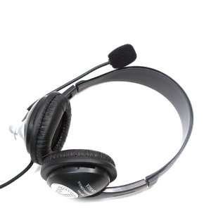 Multimedia Stereo Headset Headphone with Microphone and Volume Control 
