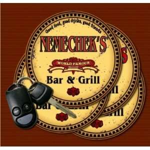    NEMECHEKS Family Name Bar & Grill Coasters