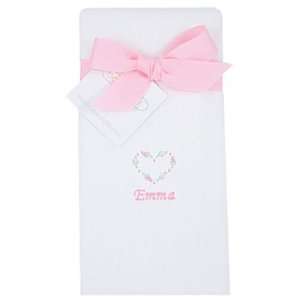  personalized sweet heart baby burp cloth Baby