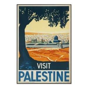  Palestine Vintage Travel Poster Ad Retro Prints