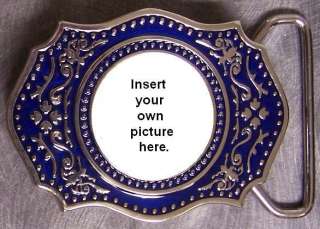 Pewter Belt Buckle (insert your own) Picture Frame NEW  
