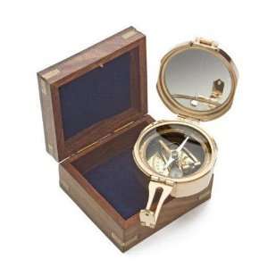  SOLID BRASS NAUTICAL COMPASS 