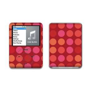  Red Polka Dots Skin Decal Protector for Ipod Nano 3rd 