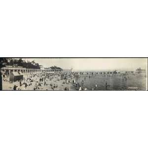    Panoramic Reprint of Bathers at Crystal Beach