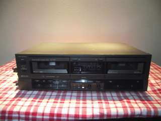   DOUBLE CASSETTE DECK #RS TR157 W/ REMOTE WORKS AND SOUNDS GOOD  