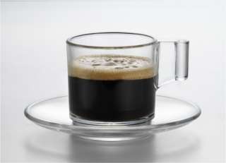   Coffee Cup Set 4pc / Sensis Plus Breathable Espresso Glass Coffee Cups