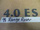 1995 01 RANGE ROVER BACK DOOR EMBLEM 4.0 SE