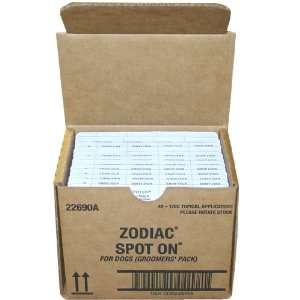  Zodiac Spot On for Dogs (Groomers Pack)   48 Applications 