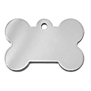  Quick Tag Large Chrome Bone Personalized Engraved Pet ID 