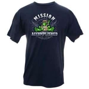 PEACE FROGS MILITARY TROOPS MISSION ACCOMPLISHED TSHIRT  