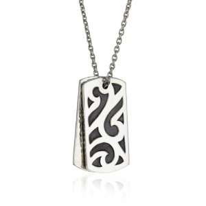    LH MEN Tribal Large Tribal Double Dogtag Necklace Jewelry