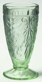 Tiara SANDWICH LIGHT CHANTILLY GREEN Iced Tea Glass  