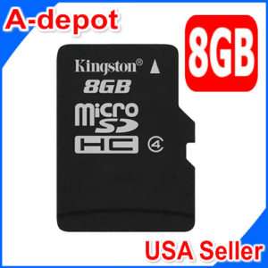 Kingston 8GB MicroSD SDHC Class 4 TF Flash Memory Card  