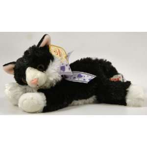 Aurora Fancy Pals Stuffed Plush Pet Animal Black White Kitty Cat with 