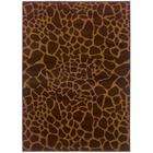  Indoor Brown Animal print Rug (32 x 57)