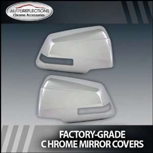 2008 2012 Chevy Traverse Chrome Mirror Covers (Full with Light Cutout 